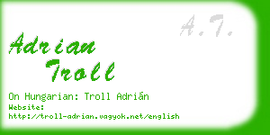 adrian troll business card